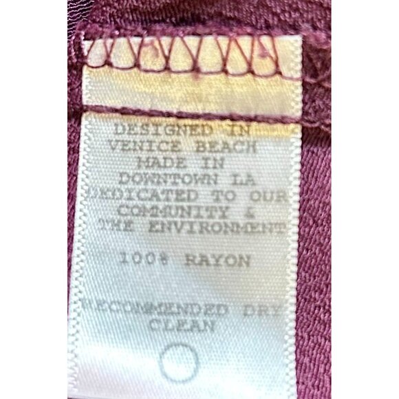 FLYNN SKYE WOMEN'S CHOKER MINI DRESS LARGE Y2K PLUM BELL SLEEVE ROMANTIC GOTH - Picture 7 of 7